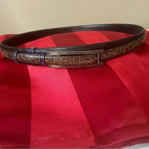 Jeweler Matthew Feldman Timeless Vintage Thin Leather Designer Belt Buckle Art - Picture 11 of 15